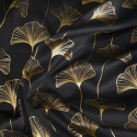 Vorhang CLARA schwarz+gold 135X250 Ösen