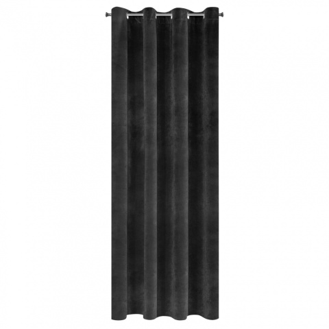 Vorhang VILLA schwarz 140X250 cm ösen 10