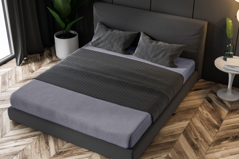 Spannbettlaken Frottee Graphit 90x200