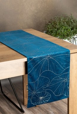 Tischdecke BLINK 18 dunkelblau 35X180 dunkelblau Velvet Samt