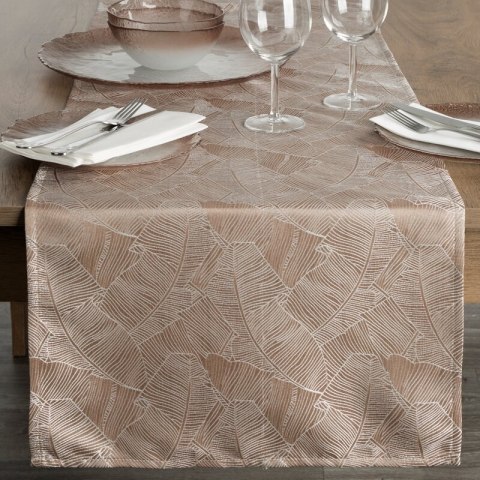 Tischdecke ISLA dunkelbeige 40X140