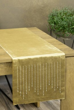 Tischdecke ROYAL 3 gold 35X140 gold ITALIAN