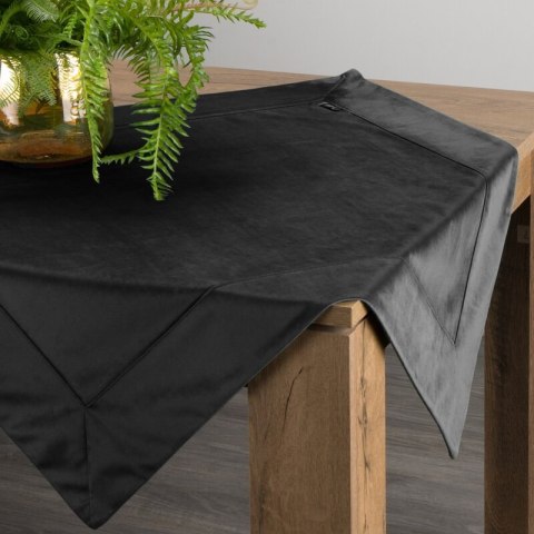 Tischdecke Velvet Samt schwarz 85X85 schwarz