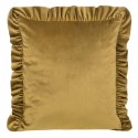 Kissenbezug Velvet Samt 25 A 45x45 honig Rüsche