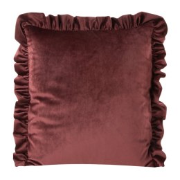 Kissenbezug Velvet Samt 25 N 45x45 rot Rüsche