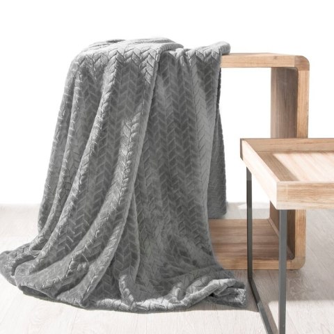 Wohndecke Kuscheldecke Decke MICROFASER Sofadecke Tagesdecke CINDY 170x210 cm stahl