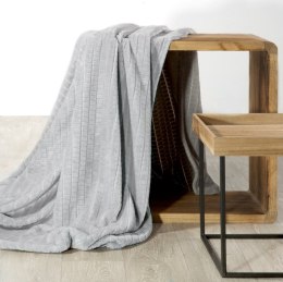 Wohndecke Kuscheldecke Decke MICROFASER Sofadecke Tagesdecke CINDY2 200x220 cm silber