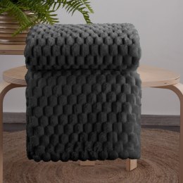 Wohndecke Kuscheldecke Decke MICROFASER Sofadecke Tagesdecke CINDY6 130X160 schwarz