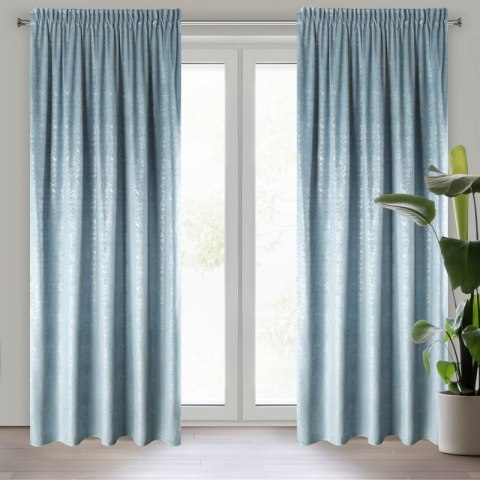 Vorhang CYPR blau silber 140x270 Kräuselband