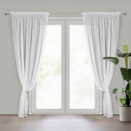 Gardine ELeinA weiß Set 140X270 Kräuselband Schlaufen