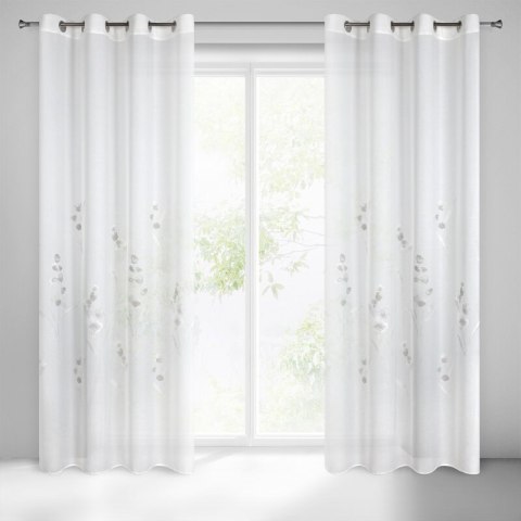 Gardine ISABEL weiß beige 140X250 Ösen