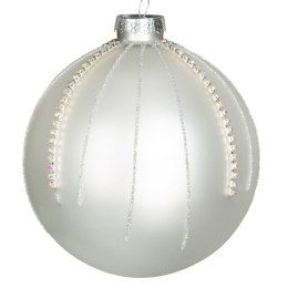 Christbaumschmuck Glas 141B 10 BIAŁ