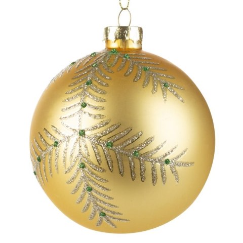 Christbaumschmuck Glas 145B 8CM gold