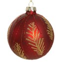 Christbaumschmuck Glas 198A 8CM rot gold