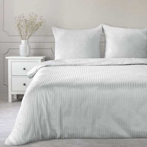 Bettwäsche garnitur Satin VERA silber 160x200 2x Kissenbezüge 70x80