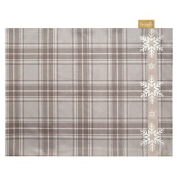 Weihnachten HOLLY Tischdecke 01 30X40 X4 Set beige