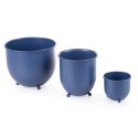 WY Blumentopf 2129 1 Set dunkelblau X3