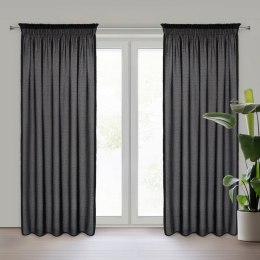 Vorhang AGIS schwarz 140X270 Kräuselband