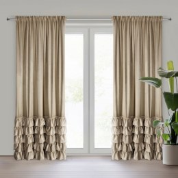 Vorhang CARLI dunkelbeige 140X250 Kräuselband