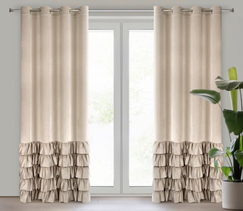 Vorhang DANI beige 140x250 cm Ösen