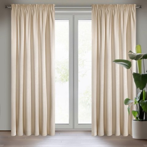 Vorhang VILLA beige 140X270 Kräuselband