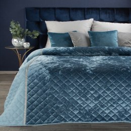 Prachtvolle Tagesdecke für Ehebett Glamour Decke KRISTIN blau 220x240 cm blau