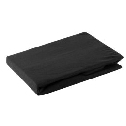 Jersey Betttuch schwarz 180X200 30CM 125