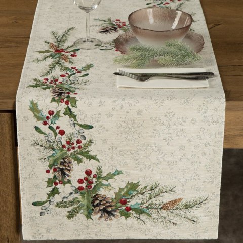 SZE Tischdecke 1256 Weihnachten 50X110 -5% rot