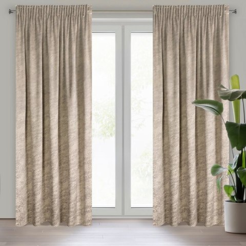 Vorhang RIVA dunkelbeige 140X270 Kräuselband