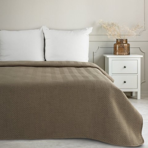 Tagesdecke Lein 3 dunkelbeige 220X240 dunkelbeige