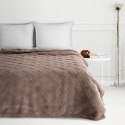 Wohndecke CARO, Design91, Karierte Kuscheldecke ideales Geschenk Weiche, warme Decke 200x220 cm braun