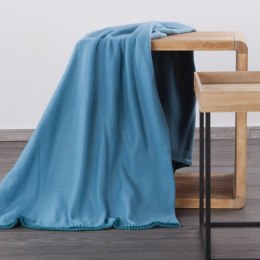 Fleecedecke Einfarbige Decke Klassische Picknickdecke blau 150X200
