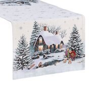 Gobelin Tischdecke 4051 Weihnachten 40X100 -5% NATU