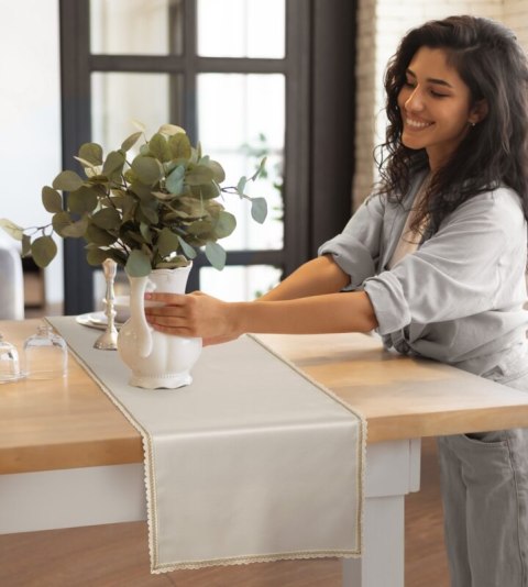 Tischdecke LACE creme SZAM 40x180 creme SZAM