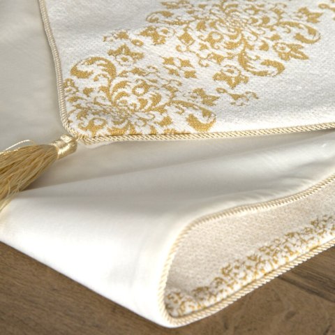 Tischdecke MAJORKA creme gold 30x120 creme gold