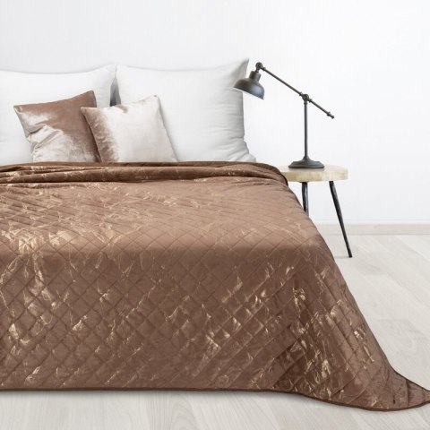 Steppdecke LUIZ 6 170x210 cm dunkelbeige gold