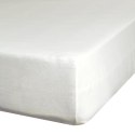 Einfarbiges Betttuch creme 100x200 30