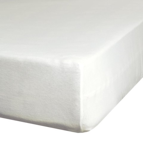 Einfarbiges Betttuch creme 100x200 30