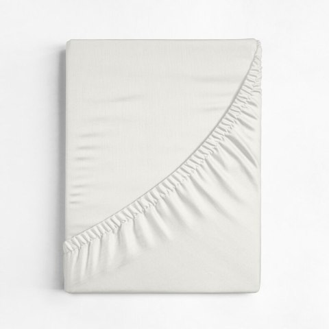 Einfarbiges Betttuch creme 100x200 30