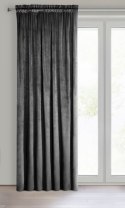 Samtvorhang Velours Vorhänge zum Wohnzimmer Prachtvoll Elegant schwarz 135x270 T