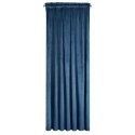 Samtvorhang Velours Vorhänge zum Wohnzimmer Prachtvoll Elegant blau 135x300 cm Kräuselband