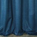 Samtvorhang Velours Vorhänge zum Wohnzimmer Prachtvoll Elegant blau 135x300 cm Kräuselband