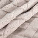 Wohndecke CARO, Design91, Karierte Kuscheldecke ideales Geschenk Weiche, warme Decke 150x200 cm beige