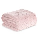 Wohndecke CARO, Design91, Karierte Kuscheldecke ideales Geschenk Weiche, warme Decke 150x200 cm rosa