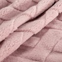 Wohndecke CARO, Design91, Karierte Kuscheldecke ideales Geschenk Weiche, warme Decke 150x200 cm rosa