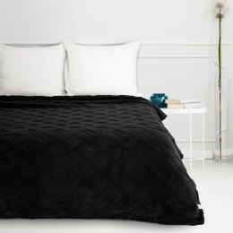 Wohndecke CARO, Design91, Karierte Kuscheldecke ideales Geschenk Weiche, warme Decke 170x210 cm schwarz