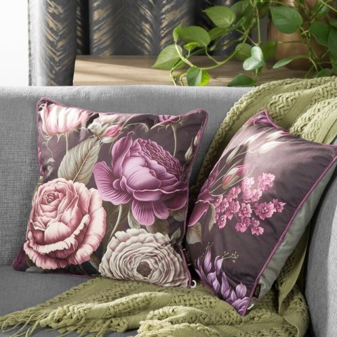 Kissenbezug VELVET 03 45x45 lila grün