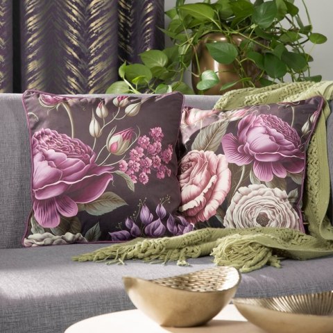 Kissenbezug VELVET 03 45x45 lila grün