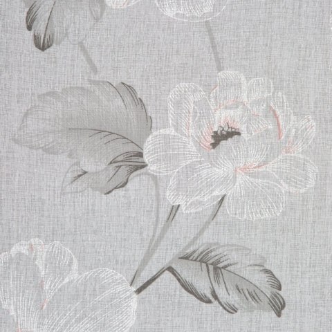 Gardine BESSY weiß rosa 140x250 Ösen