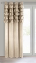 Vorhang AURA dunkelbeige 140x250 cm Ösen